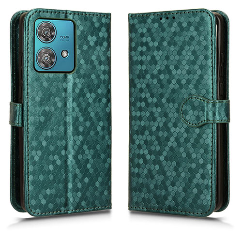 Leather Case Stands Flip Cover Holder C01X for Motorola Moto Edge 40 Neo 5G Green