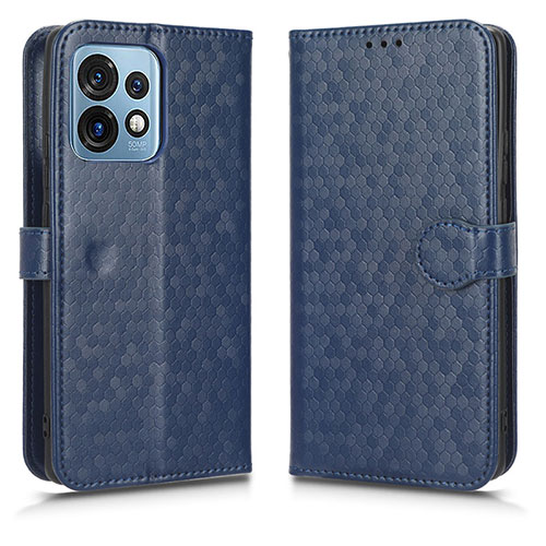 Leather Case Stands Flip Cover Holder C01X for Motorola Moto Edge 40 Pro 5G Blue