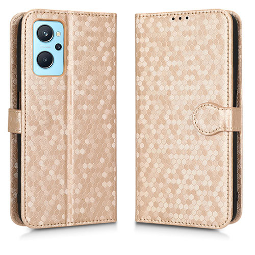 Leather Case Stands Flip Cover Holder C01X for Oppo K10 4G Gold