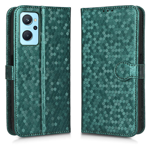 Leather Case Stands Flip Cover Holder C01X for Oppo K10 4G Green