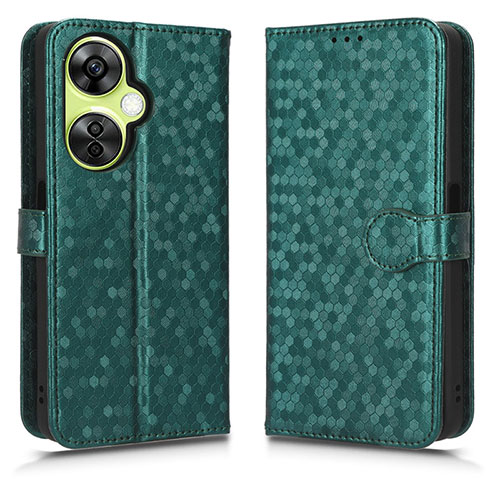 Leather Case Stands Flip Cover Holder C01X for Oppo K11x 5G Green