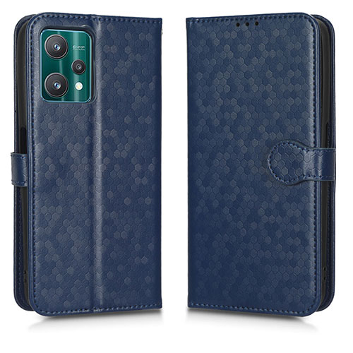 Leather Case Stands Flip Cover Holder C01X for Realme 9 5G Blue