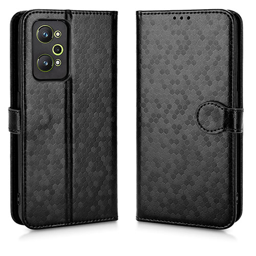 Leather Case Stands Flip Cover Holder C01X for Realme Q5 Pro 5G Black