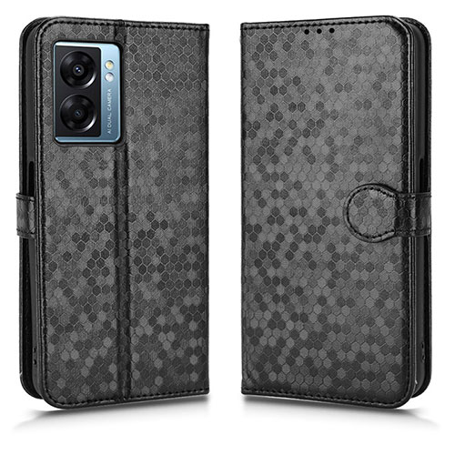 Leather Case Stands Flip Cover Holder C01X for Realme V23 5G Black