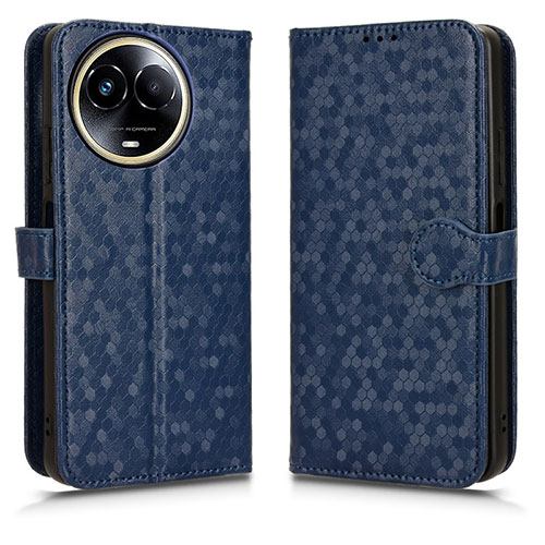 Leather Case Stands Flip Cover Holder C01X for Realme V50s 5G Blue