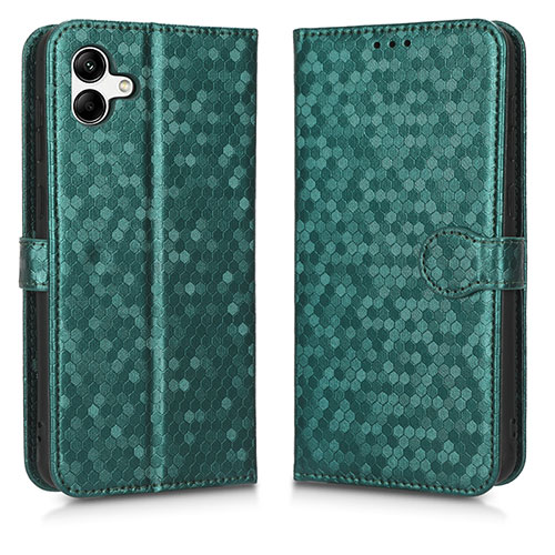 Leather Case Stands Flip Cover Holder C01X for Samsung Galaxy A04 4G Green