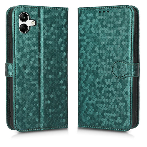 Leather Case Stands Flip Cover Holder C01X for Samsung Galaxy A04E Green