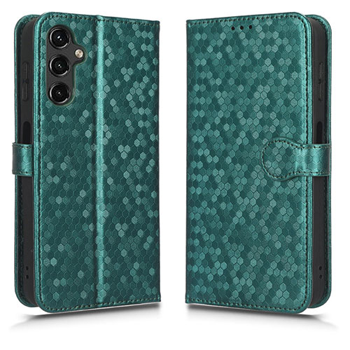 Leather Case Stands Flip Cover Holder C01X for Samsung Galaxy A25 5G Green