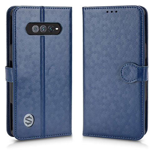 Leather Case Stands Flip Cover Holder C01X for Xiaomi Black Shark 4S 5G Blue