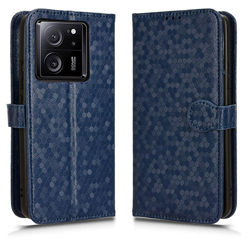 Leather Case Stands Flip Cover Holder C01X for Xiaomi Mi 13T 5G Blue