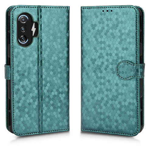 Leather Case Stands Flip Cover Holder C01X for Xiaomi Poco F3 GT 5G Green