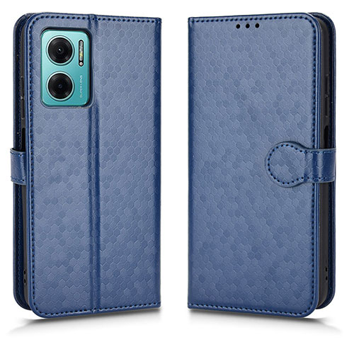 Leather Case Stands Flip Cover Holder C01X for Xiaomi Redmi 10 5G Blue