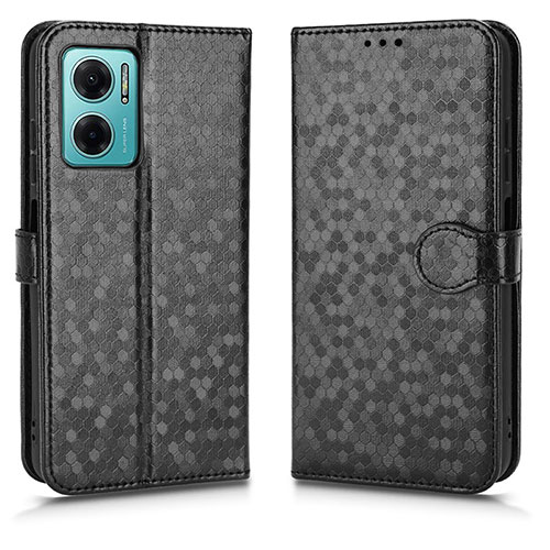 Leather Case Stands Flip Cover Holder C01X for Xiaomi Redmi 11 Prime 5G Black