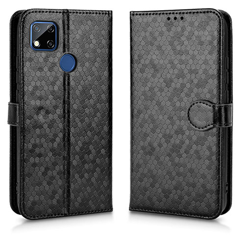 Leather Case Stands Flip Cover Holder C01X for Xiaomi Redmi 9 Activ Black