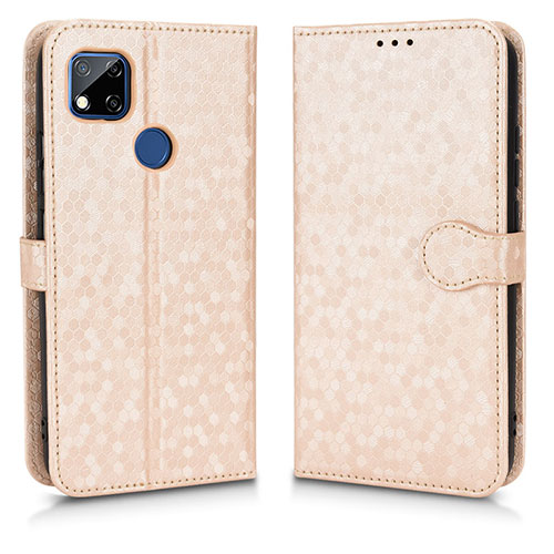 Leather Case Stands Flip Cover Holder C01X for Xiaomi Redmi 9 Activ Gold