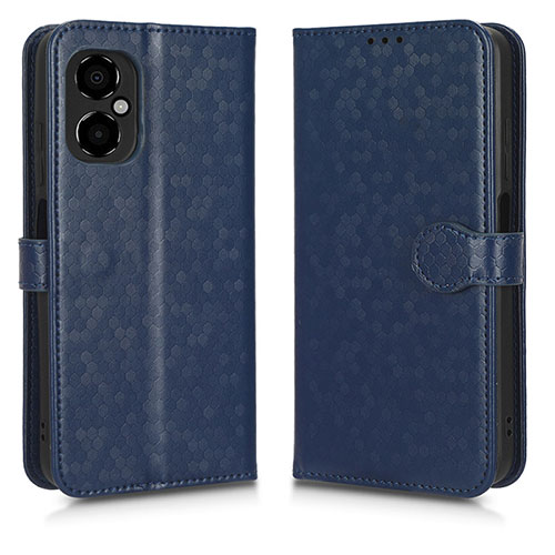 Leather Case Stands Flip Cover Holder C01X for Xiaomi Redmi Note 12R Pro 5G Blue