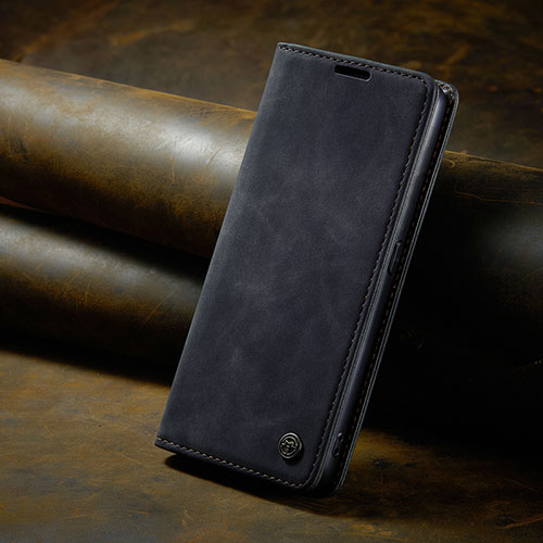 Leather Case Stands Flip Cover Holder C02S for Oppo Find X6 Pro 5G Black