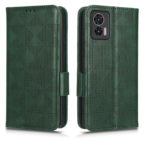 Leather Case Stands Flip Cover Holder C02X for Motorola Moto Edge 30 Lite 5G Green