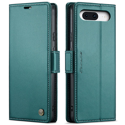 Leather Case Stands Flip Cover Holder C03S for Google Pixel 8a 5G Green