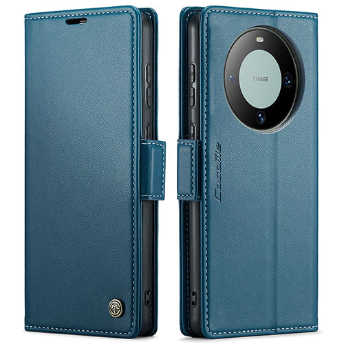 Leather Case Stands Flip Cover Holder C03S for Huawei Mate 60 Blue