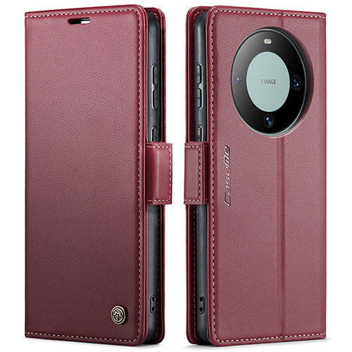 Leather Case Stands Flip Cover Holder C03S for Huawei Mate 60 Red