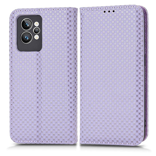 Leather Case Stands Flip Cover Holder C03X for Realme GT2 Pro 5G Purple