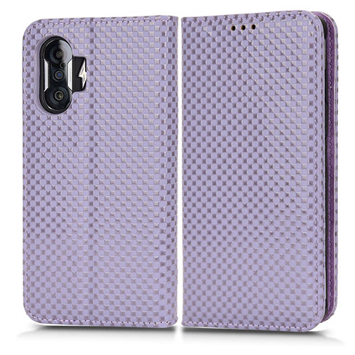 Leather Case Stands Flip Cover Holder C03X for Xiaomi Redmi K40 Gaming 5G Purple