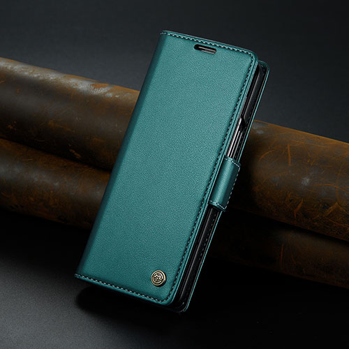 Leather Case Stands Flip Cover Holder C04S for Samsung Galaxy Z Fold5 5G Green