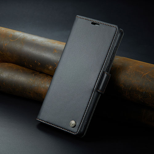 Leather Case Stands Flip Cover Holder C04S for Xiaomi Redmi K60 Ultra 5G Black