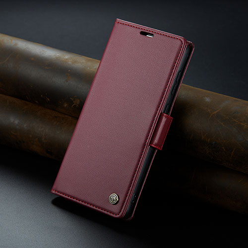 Leather Case Stands Flip Cover Holder C04S for Xiaomi Redmi K60 Ultra 5G Red