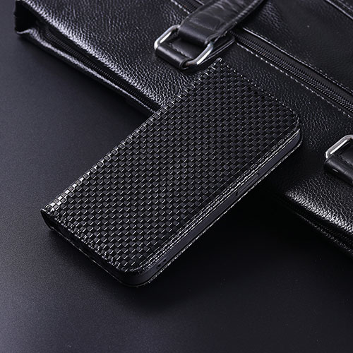 Leather Case Stands Flip Cover Holder C04X for Huawei Honor X9 5G Black