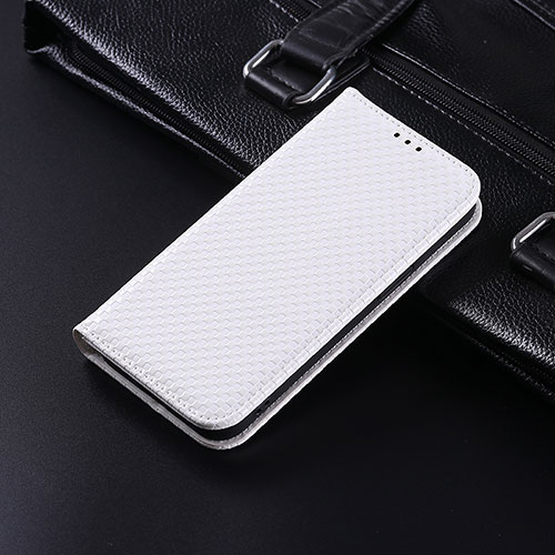 Leather Case Stands Flip Cover Holder C04X for Huawei Honor X9 5G White