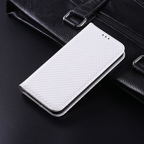 Leather Case Stands Flip Cover Holder C04X for Xiaomi Redmi Note 10T 5G White