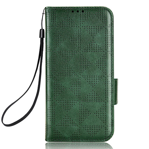 Leather Case Stands Flip Cover Holder C05X for Samsung Galaxy Z Fold5 5G Green