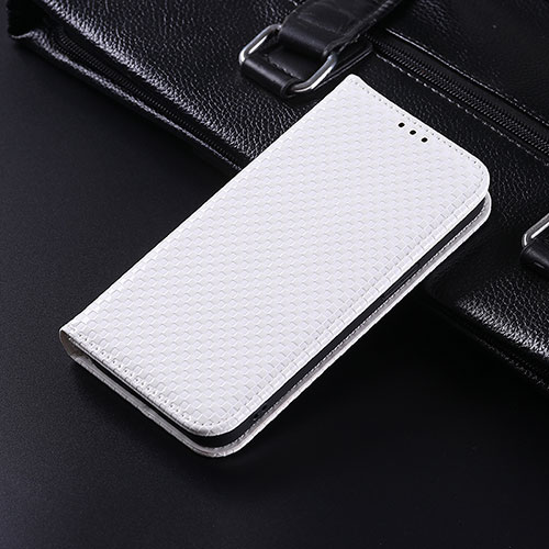 Leather Case Stands Flip Cover Holder C06X for Google Pixel 6 5G White