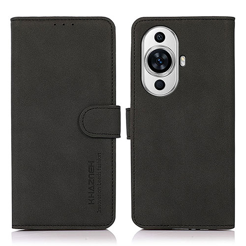 Leather Case Stands Flip Cover Holder D01Y for Huawei Nova 11 Pro Black