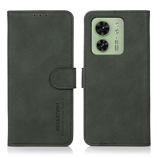 Leather Case Stands Flip Cover Holder D01Y for Motorola Moto Edge (2023) 5G Green