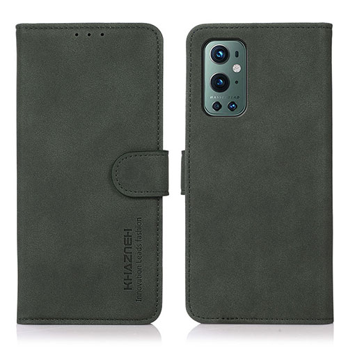 Leather Case Stands Flip Cover Holder D01Y for OnePlus 9 Pro 5G Green