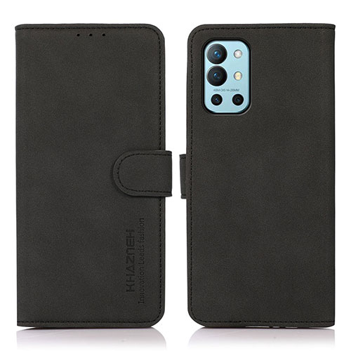 Leather Case Stands Flip Cover Holder D01Y for OnePlus 9R 5G Black