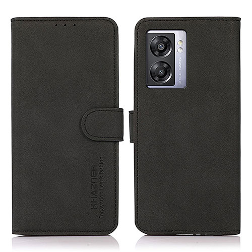 Leather Case Stands Flip Cover Holder D01Y for OnePlus Nord N300 5G Black