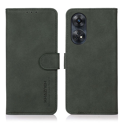 Leather Case Stands Flip Cover Holder D01Y for Oppo Reno8 T 4G Green