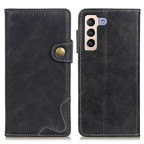 Leather Case Stands Flip Cover Holder D01Y for Samsung Galaxy S23 Plus 5G Black