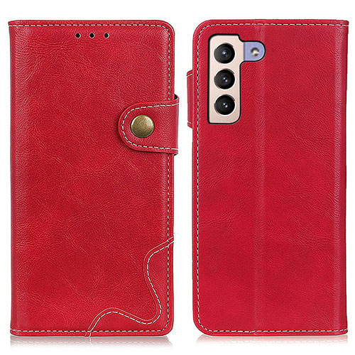 Leather Case Stands Flip Cover Holder D01Y for Samsung Galaxy S24 5G Red