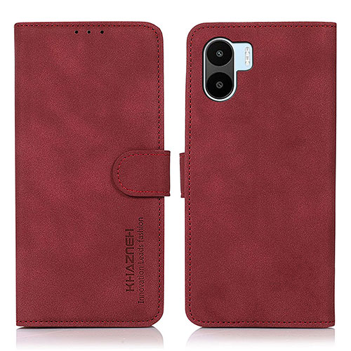 Leather Case Stands Flip Cover Holder D01Y for Xiaomi Redmi A2 Red