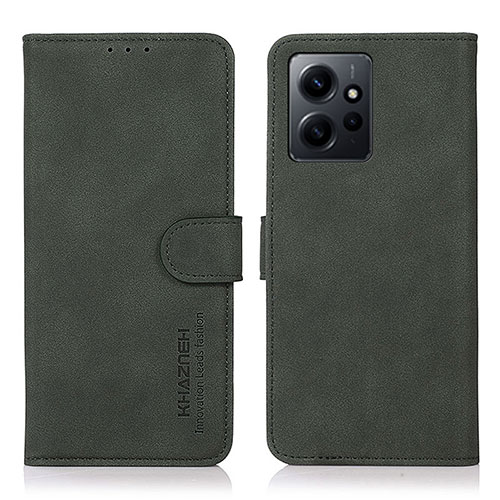 Leather Case Stands Flip Cover Holder D01Y for Xiaomi Redmi Note 12 4G Green