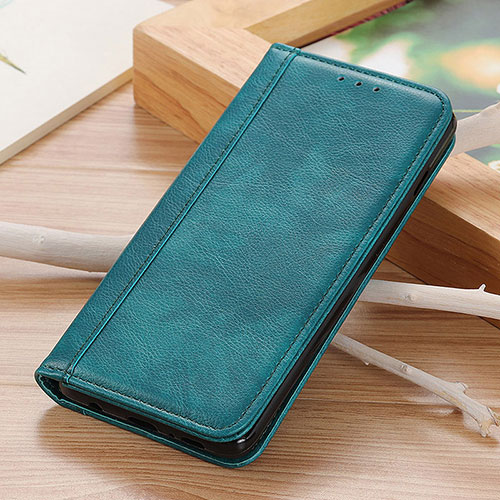 Leather Case Stands Flip Cover Holder D02Y for Motorola Moto G30 Green