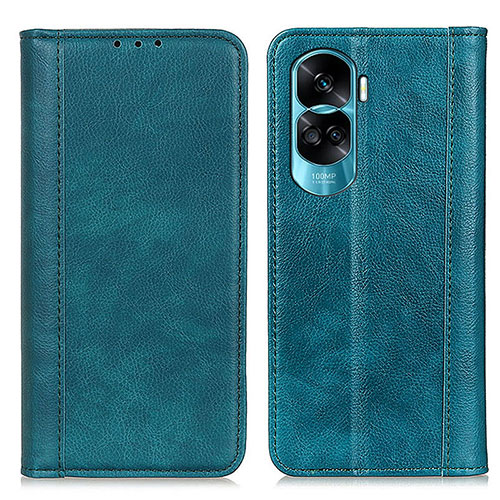 Leather Case Stands Flip Cover Holder D03Y for Huawei Honor 90 Lite 5G Green