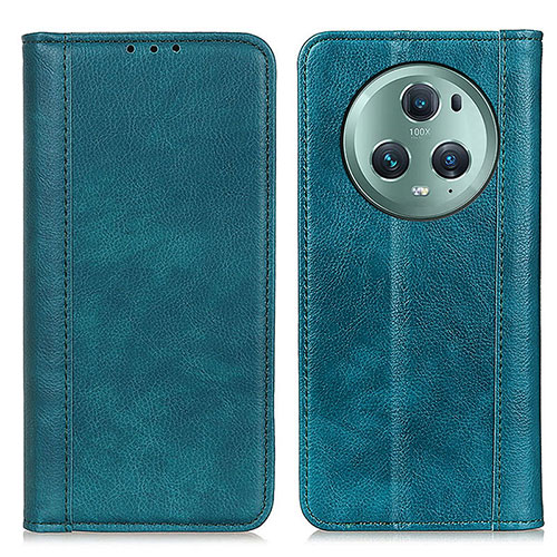 Leather Case Stands Flip Cover Holder D03Y for Huawei Honor Magic5 Pro 5G Green