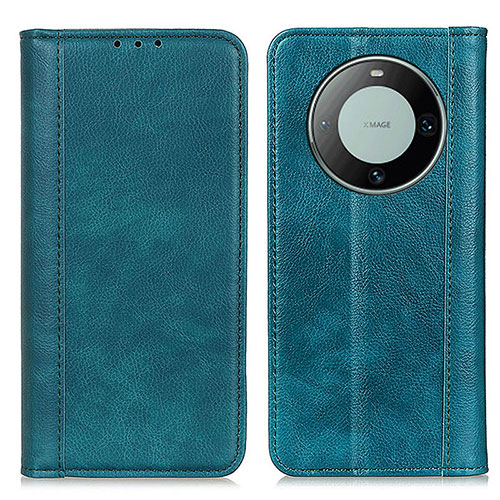 Leather Case Stands Flip Cover Holder D03Y for Huawei Mate 60 Green