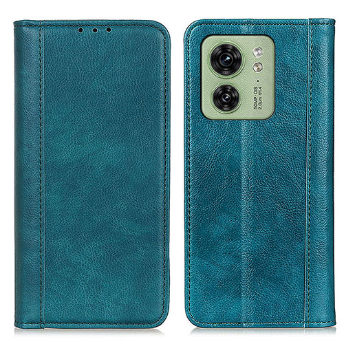 Leather Case Stands Flip Cover Holder D03Y for Motorola Moto Edge 40 5G Green